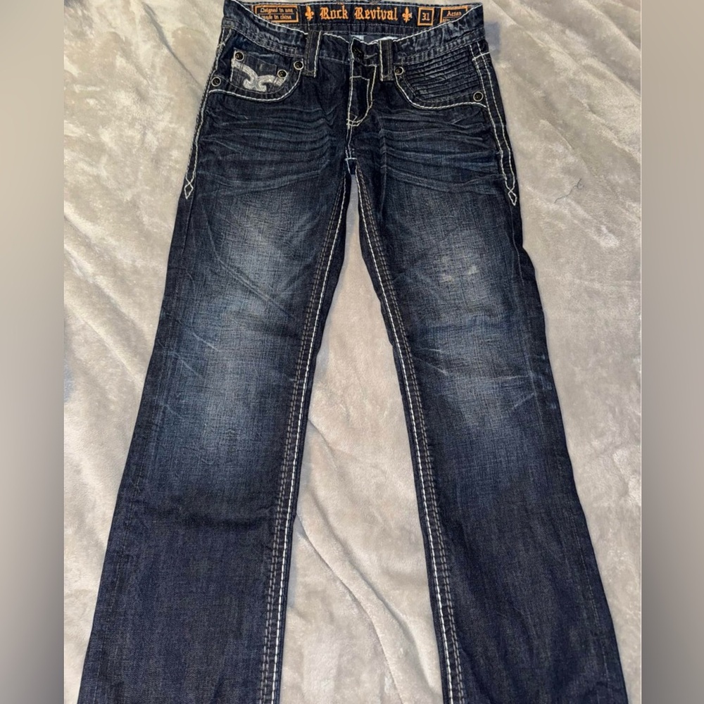 Men’s rock revival jeans like new